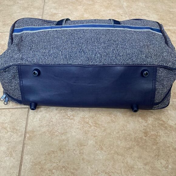 Pierre Cardin, Vintage Tweed Luggage Large Weekender Carry On Travel Bag Unisex - Picture 7 of 13